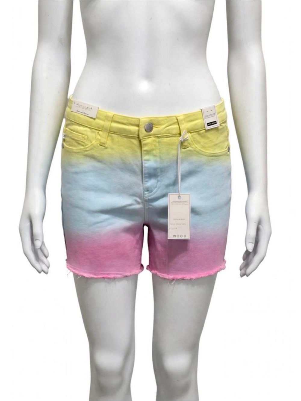 $54 - Judy Blue Ombré Shorts M NEW | High Waist Dip Dye JB150084